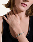 John Hardy Jewellery - Bracelet John Hardy Silver and 14K Yellow Gold Bypass Flex Cuff Size M