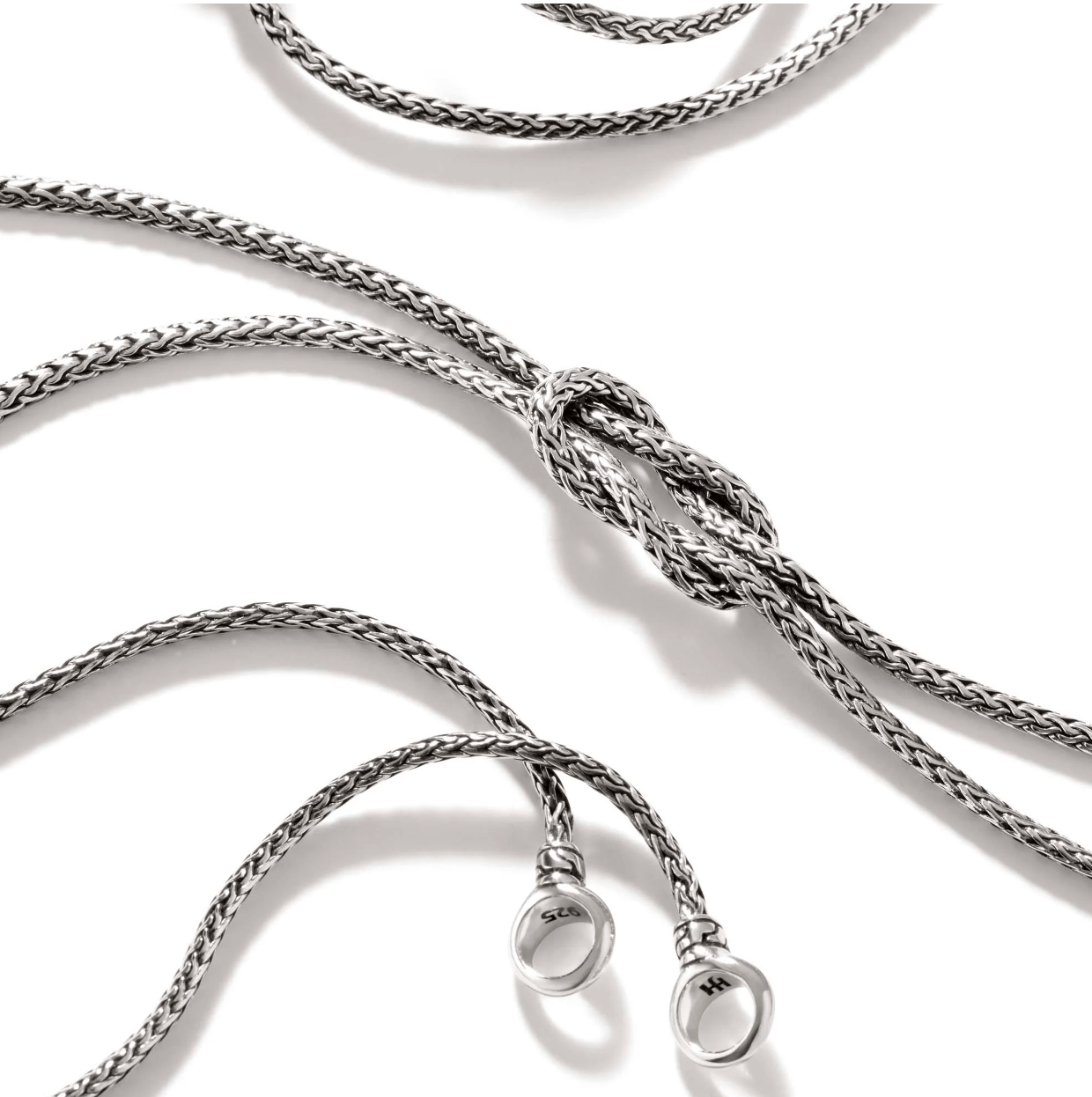 John Hardy Silver Love Knot Convertible Necklace – Touch of Gold