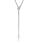 John Hardy Jewellery - Necklace John Hardy Silver Pearl and Diamond Surf Y Necklace