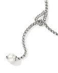 John Hardy Jewellery - Necklace John Hardy Silver Pearl and Diamond Surf Y Necklace