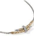 John Hardy Jewellery - Necklace John Hardy Spear Station Necklace 14k Gold and Sterling Silver with Diamonds