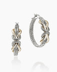 John Hardy Jewellery - Earrings - Hoop John Hardy Sterling Silver and 14Y Yellow Gold Love Knot Hoops