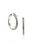 John Hardy Jewellery - Earrings - Hoop John Hardy Sterling Silver and 18K Essential 22mm Hoops