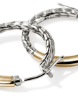 John Hardy Jewellery - Earrings - Hoop John Hardy Sterling Silver and 18K Essential 22mm Hoops