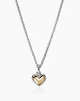 John Hardy Jewellery - Necklace John Hardy Sterling Silver and Yellow Gold Puff Heart Necklace