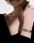 John Hardy Jewellery - Bracelet John Hardy Sterling Silver Diamond Spear Flex Cuff