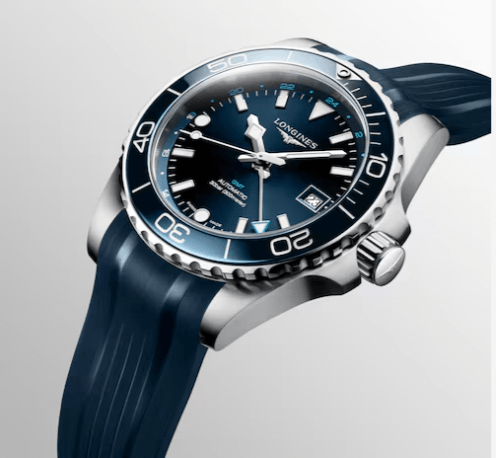 LONGINES HYDROCONQUEST GMT 41mm Touch of Gold Fine Jewellery An Official Rolex Retailer