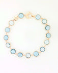 Marco Bicego Jewellery - Bracelet Marco Bicego 18K Jaipur Round Blue Topaz Link Bracelet