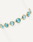Marco Bicego Jewellery - Bracelet Marco Bicego 18K Jaipur Round Blue Topaz Link Bracelet