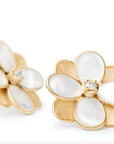 Marco Bicego Jewellery - Earrings - Stud Marco Bicego 18K Yellow Gold Diamond Mother of Pearl Petali Earrings
