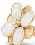 Marco Bicego Jewellery - Rings Marco Bicego 18K Yellow Gold Diamond Mother of Pearl Petali Ring