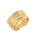 Marco Bicego Jewellery - Rings Marco Bicego 18K Yellow Gold Jaipur Brushed 5 Strand Band Size 6.5