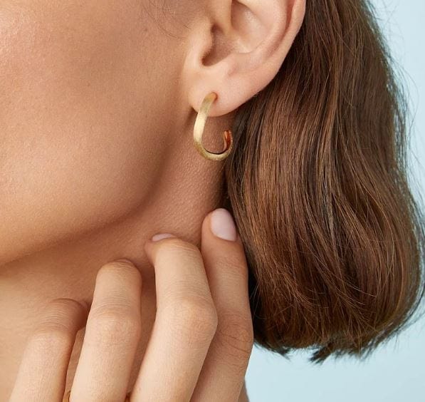 Marco Bicego Jewellery - Earrings - Hoop Marco Bicego 18K Yellow Gold Jaipur Undulating Hoops