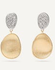 Marco Bicego Jewellery - Earrings - Drop Marco Bicego 18K Yellow Gold Lunaria Mini Diamond Chandelier Earrings