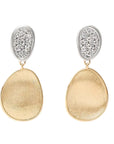 Marco Bicego Jewellery - Earrings - Drop Marco Bicego 18K Yellow Gold Lunaria Mini Diamond Chandelier Earrings