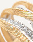 Marco Bicego Jewellery - Rings Marco Bicego 18K Yellow Gold Marrakech Diamond Five Strand Ring