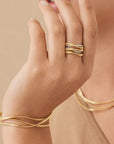 Marco Bicego Jewellery - Rings Marco Bicego 18K Yellow Gold Marrakech Diamond Five Strand Ring