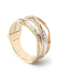 Marco Bicego Jewellery - Rings Marco Bicego 18K Yellow Gold Marrakech Onde Diamond Five-Band Ring