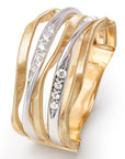 Marco Bicego Jewellery - Rings Marco Bicego 18K Yellow Gold Marrakech Onde Diamond Five-Band Ring