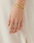 Marco Bicego Jewellery - Rings Marco Bicego 18K Yellow Gold Marrakeck Onde Diamond Five Band Ring Size 7