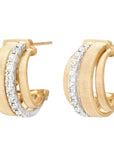 Marco Bicego Jewellery - Earrings - Hoop Marco Bicego 18K Yellow Gold Masia Coil Diamond Hoop Earrings