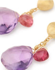 Marco Bicego Jewellery - Earrings - Drop Marco Bicego 18K Yellow Gold Pardise Amethyst Stud Drop Earrings