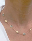 Marco Bicego Jewellery - Necklace Marco Bicego 18K Yellow Gold Siviglia Aquamarine Chain Necklace