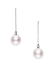 Mikimoto Jewellery - Earrings - Drop Mikimoto 18K White Gold 7mm Leverback Pearl Drop Earrings