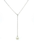 Mikimoto Jewellery - Necklace Mikimoto 18K White Gold Diamond Akoya Lariat Necklace