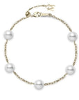 Mikimoto Jewellery - Bracelet Mikimoto 18K Yellow Gold 5 Pearl Station Bracelet