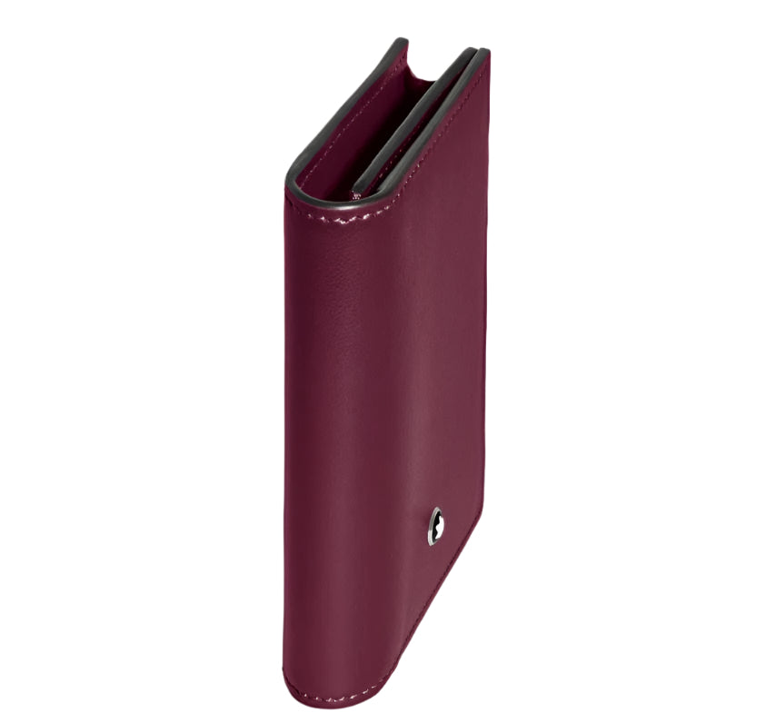 モンブラン  winecolor Montblanc Meisterstück Burgundy 4CC Folding Leather Card Holder