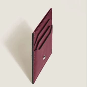 Montblanc Meisterstück Burgandy 6CC Leather Card Holder – Touch of