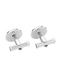 Mont Blanc Accessories - Jewellery Accessories Montblanc Steel Meisterstück Round Black Inlay Cufflinks