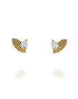 NC Rae Jewellery - Earrings Noam Carver 14K Yellow Gold Rae Diamond Petal Studs