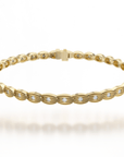 NC Rae Jewellery - Bracelet Noam Carver 14K Yellow Gold Rae Diamond Petals Line Bracelet
