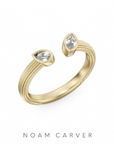 NC Rae Jewellery - Rings Noam Carver 14K Yellow Gold Rae Diamond Torque Ring