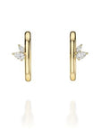 NC Rae Jewellery - Earrings Noam Carver 14K Yellow Gold Rae Diamond Wrap Studs