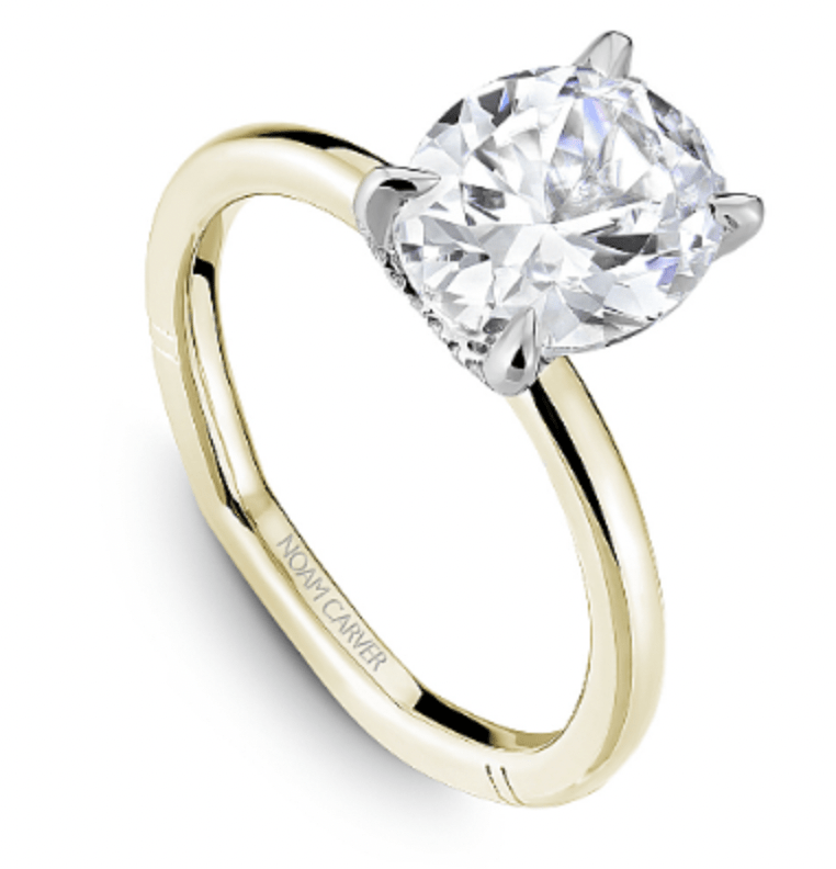 Noam Carver Atelier 14K Two Tone Yellow Gold Shank with White Gold