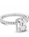 Crown Ring Jewellery - Rings Noam Carver Atelier 14K White Gold Emerald 2.00ct Solitaire Engagement Ring