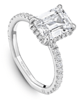Crown Ring Jewellery - Rings Noam Carver Atelier 14K White Gold Emerald 2.00ct Solitaire Engagement Ring