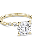 Crown Ring Jewellery - Rings Noam Carver Atelier 14K Yellow Gold Round 2.00ct Halo Engagement Ring