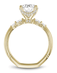 Crown Ring Jewellery - Rings Noam Carver Atelier 14K Yellow Gold Round 2.00ct Halo Engagement Ring