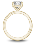 Crown Ring Jewellery - Rings Noam Carver Bridal 14K Two Tone Yellow Gold Shank with White Gold Head Round 2.50ct Solitaire Engagement Ring