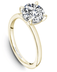 Crown Ring Jewellery - Rings Noam Carver Bridal 14K Two Tone Yellow Gold Shank with White Gold Head Round 2.50ct Solitaire Engagement Ring