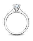 Crown Ring Jewellery - Rings Noam Carver Bridal 14K White Gold Pavé Engagement Ring