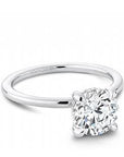 Crown Ring Jewellery - Rings Noam Carver Bridal 14K White Gold Round 1.00ct Solitaire Engagement Ring