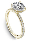 Crown Ring Jewellery - Rings Noam Carver Bridal 14K Yellow Gold Pavé Engagement Ring
