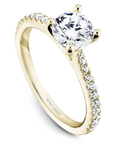 Crown Ring Jewellery - Rings Noam Carver Bridal 14K Yellow Gold Round 1.50ct Pavé Engagement Ring
