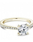 Crown Ring Jewellery - Rings Noam Carver Bridal 14K Yellow Gold Round 2.00ct Pavé Engagement Ring