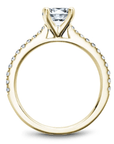 Crown Ring Jewellery - Rings Noam Carver Bridal 14K Yellow Gold Round 2.00ct Pavé Engagement Ring